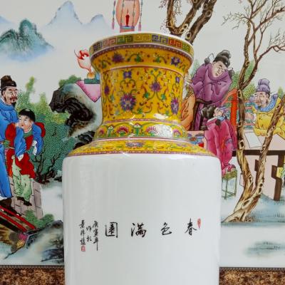 Bình họa tiết Xuân Sắc Mãn Viên - quà tặng cao cấp dành cho bạn